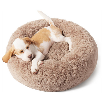 Indoor Non-slip Round Fluffy Plush Pet Bed